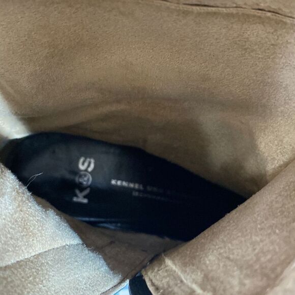 Kennel Und Schmenger Studded‎ Leather Distressed Knee High Boots Gray 7.5 - Picture 9 of 15